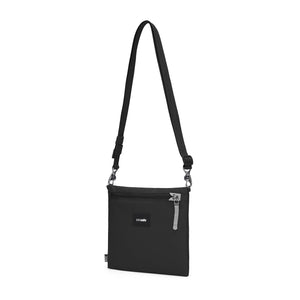 Pacsafe® GO anti-theft crossbody pouch, Jet Black