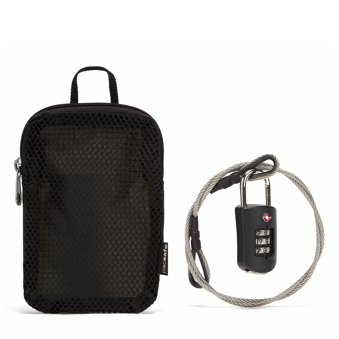 Pacsafe® Prosafe® 1000 combination lock with steel cable