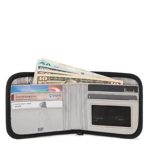 Pacsafe® RFIDsafe™ V100 RFID blocking bifold wallet, Black