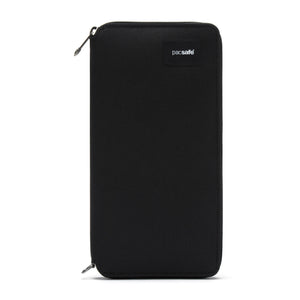 Pacsafe® RFIDsafe™ RFID blocking travel wallet, Jet Black
