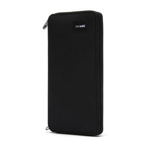 Pacsafe® RFIDsafe™ RFID blocking travel wallet, Jet Black