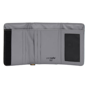 Pacsafe® RFIDsafe™ RFID blocking trifold wallet, Fresh Mint