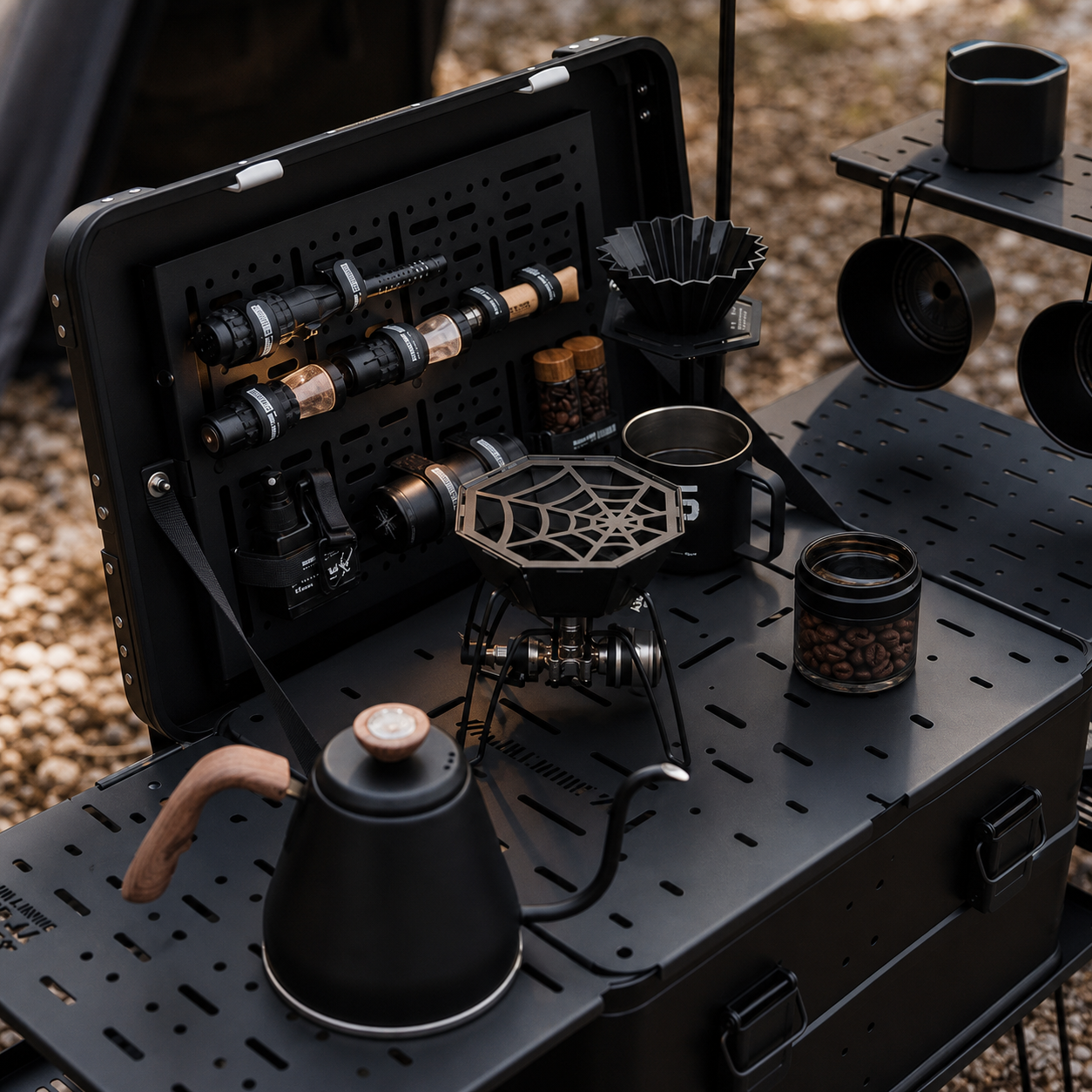 Coffee Camp Storage Box System 04 detail