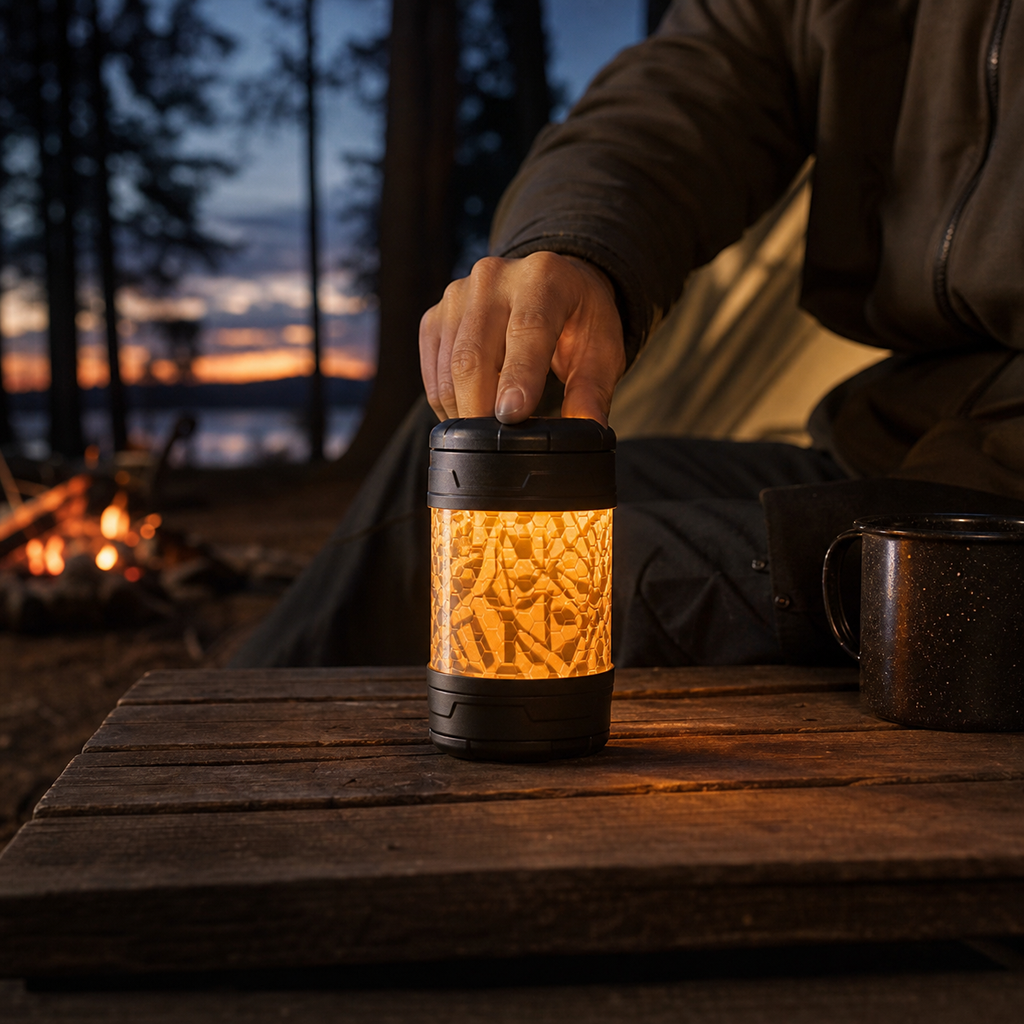DIY Rotating Camp Atmosphere Light 03 human use