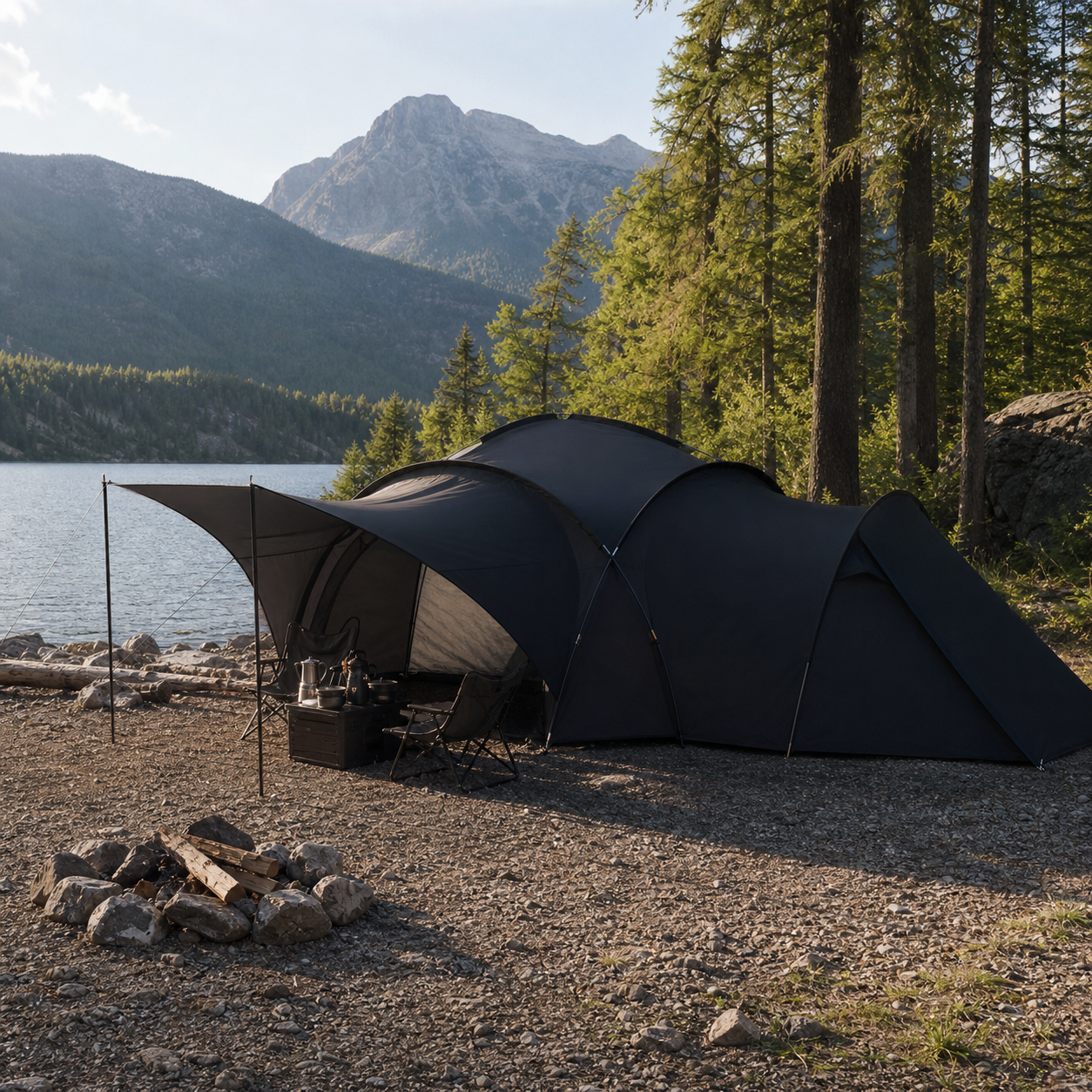 Expandable Dome Tarp Shelter 02 lifestyle