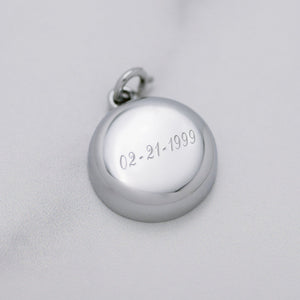 Custom Engraved Necklace - Sterling Silver