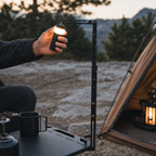 Outdoor 05 Series Stainless Steel Lantern Stand Tactical Mount Point Lantern Stand 03 use