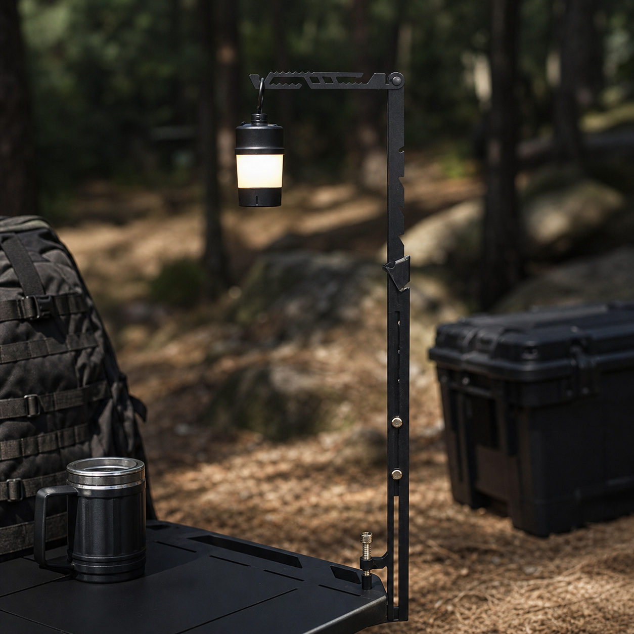 Outdoor 05 Series Stainless Steel Lantern Stand Tactical Mount Point Lantern Stand 05 scale