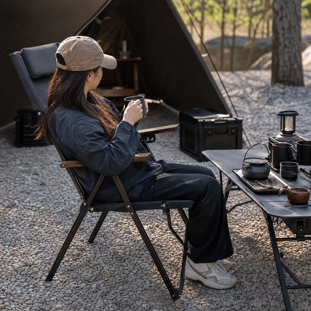 Pull-Together Camp Lounge Chair 03 human use