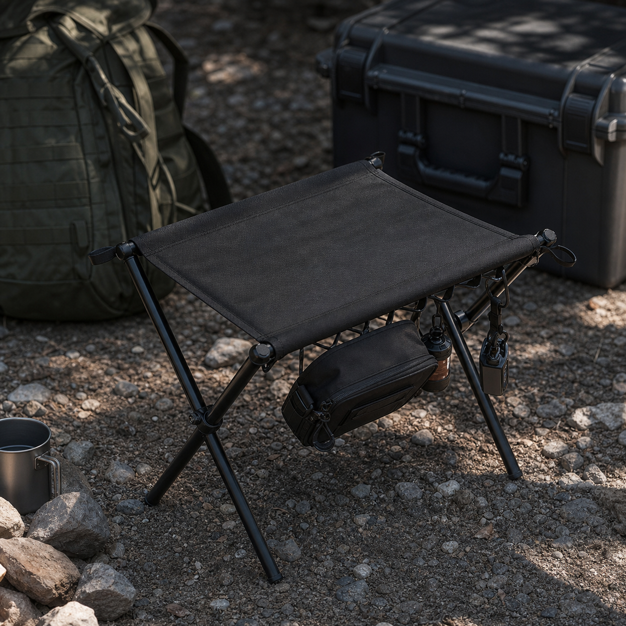 Tactical Folding Camp Stool 05 scale pack