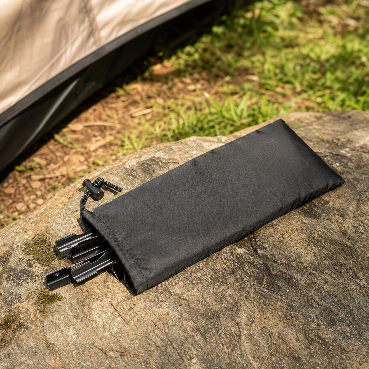 Tent Stake Storage Pouch 02 lifestyle