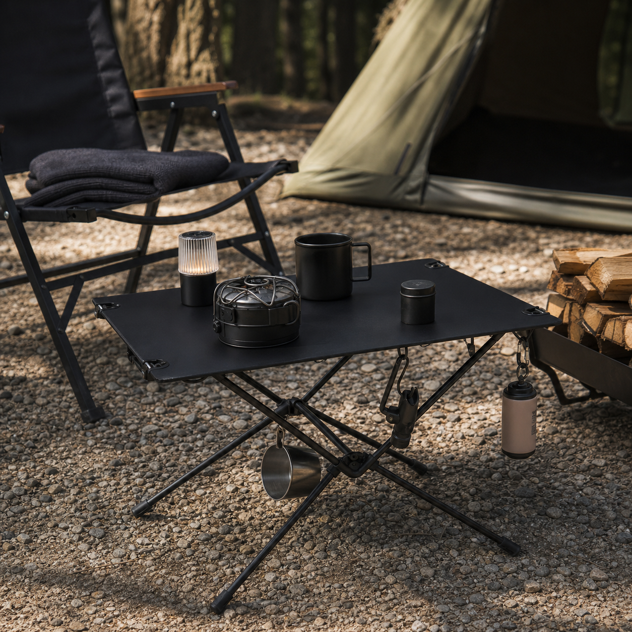 Ultralight 7075 Fabric Camp Table 02 lifestyle