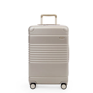 zipper carry-on max in champagne color - front view
